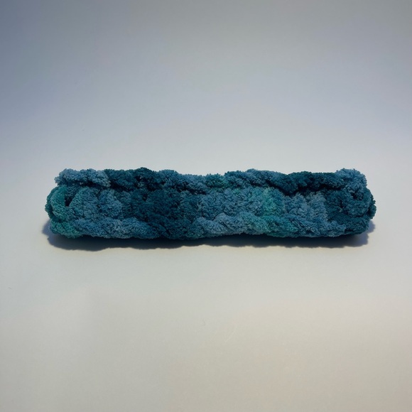 Handmade Kid’s Super Soft & Cozy Winter Headband/Ear Wrap - Variegated Teal - Picture 3 of 9